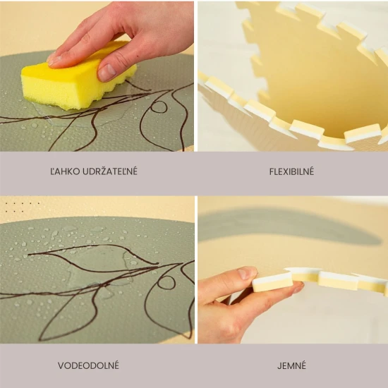 Hakuna Matte Hrací podložka Puzzle XXL Džungle 1,8 x 1,2 m Hravá a pohodlná puzzle podložka pro hraní a lezení.