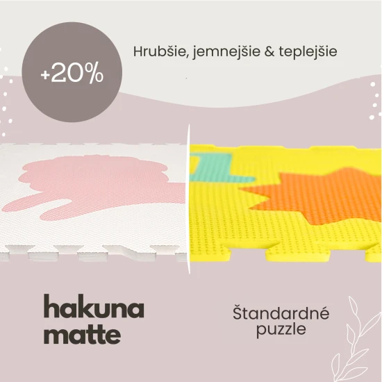 Hravá a pohodlná puzzle podložka pro hraní a lezení.