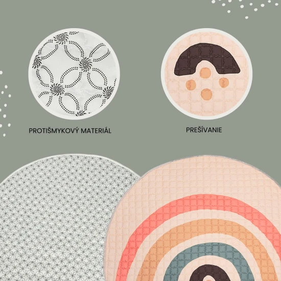 Stylová a praktická podložka pro hraní doma i venku.