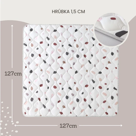 Stylová a praktická podložka pro hraní doma i venku.