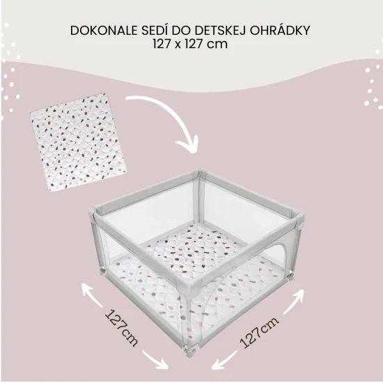 Stylová a praktická podložka pro hraní doma i venku.