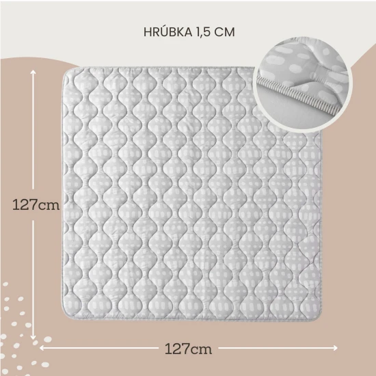 Stylová a praktická podložka pro hraní doma i venku.