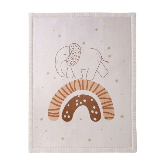 Hakuna Matte Dětský koberec Rainbow Elephant 1.7 x 1.2 m Dětský koberec Rainbow Elephant pro bezpečné a pohodlné hraní.