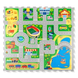 Hrací podložka Puzzle Město 1,2 x 1,2 m Hrací podložka Puzzle Město 1,2 x 1,2 m