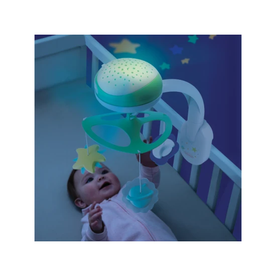 Infantino Hudební kolotoč s projekcí 3v1 zelený