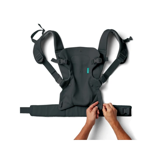 Infantino Nosítko Flip 4v1 Light & Airy Convertible Dark Grey