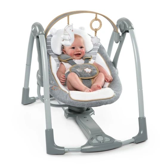 Konvertibilní cestovní houpačka s melodií Bella Teddy™ 0m+ do 9 kg Ingenuity 11023-2
