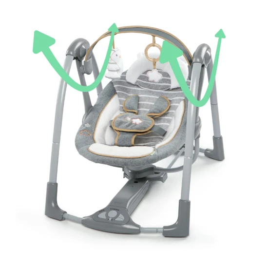 Konvertibilní cestovní houpačka s melodií Bella Teddy™ 0m+ do 9 kg Ingenuity 11023-2