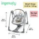 Konvertibilní cestovní houpačka s melodií Bella Teddy™ 0m+ do 9 kg Ingenuity 11023-2