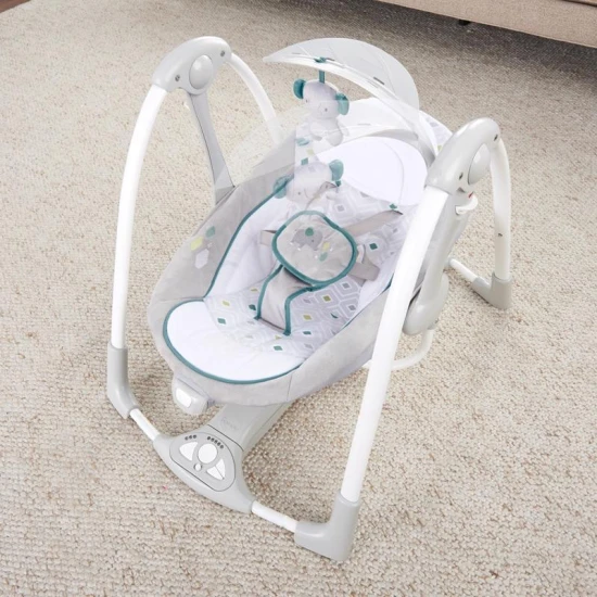 Konvertibilní vibrující houpačka s melodií Nash 2v1, 0m+ do 9 kg Ingenuity 12055-1