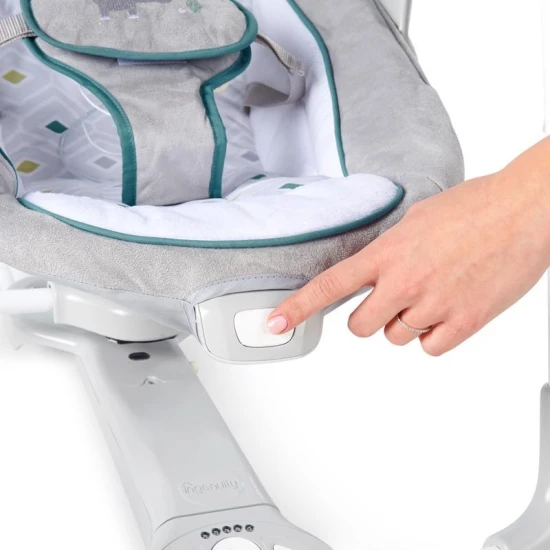 Konvertibilní vibrující houpačka s melodií Nash 2v1, 0m+ do 9 kg Ingenuity 12055-1
