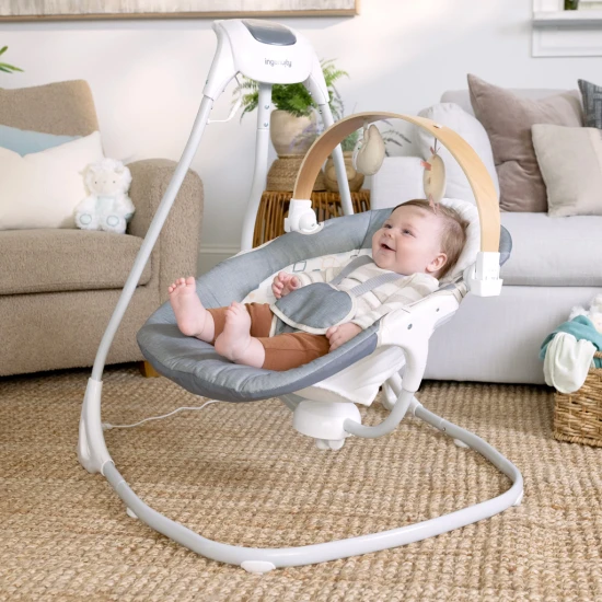 Pohupující hudební houpačka Parker™ 0m+, do 9 kg Pohupující hudební houpačka Parker™ 0m+, do 9 kg Ingenuity 16926-1
