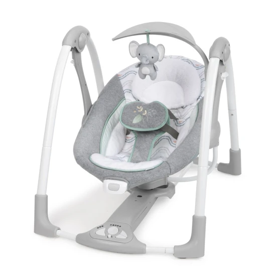 Velká houpačka s vibrujícím lehátkem a melodií USB 2v1 Raylan 0m+ do 9 kg Ingenuity 11791-1
