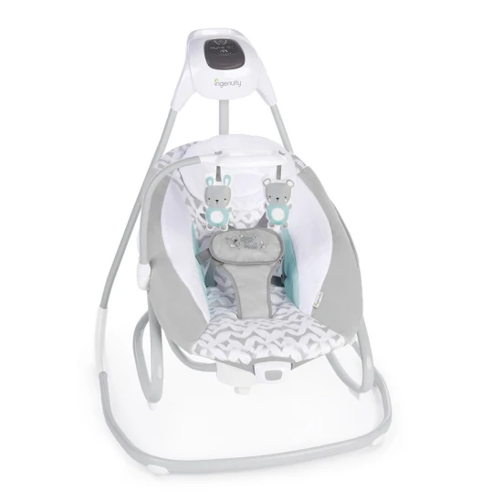 Velká houpačka s vibrujícím lehátkem a melodií USB 2v1 Raylan 0m+ do 9 kg Ingenuity 11791-1