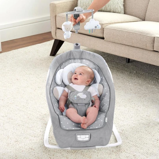 Vibrující houpátko s melodií Cuddle Lamb 0m+ do 18 kg, 2019 Vibrující houpátko s melodií Cuddle Lamb 0m+ do 18 kg, 2019 Ingenuity 12118-3