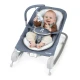 Masážní lehátko vibrující s melodií Happy Belly™ Rock-to-Bounce Chambray 0m+ do 9 kg Ingenuity 16854-2