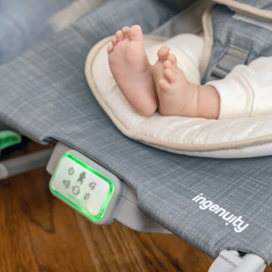 Masážní lehátko vibrující s melodií Happy Belly™ Rock-to-Bounce Parker™ 0m+ do 9 kg Ingenuity 16853-2
