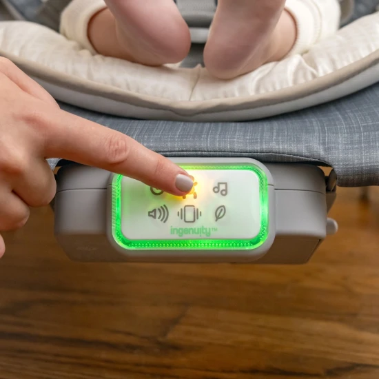 Masážní lehátko vibrující s melodií Happy Belly™ Rock-to-Bounce Parker™ 0m+ do 9 kg Ingenuity 16853-2