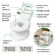 Dětský nočník/toaleta se zvukem My Size™ bílá Ingenuity 11124-2