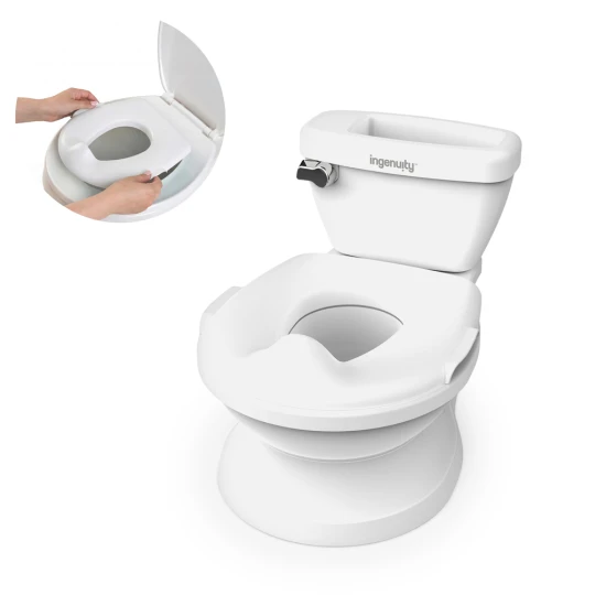 Dětský nočník/toaleta se zvukem My Size™ bílá Ingenuity 11124-2