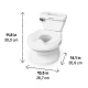 Dětský nočník/toaleta se zvukem My Size™ bílá Ingenuity 11124-2