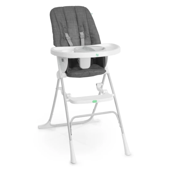 Skládací jídelní židlička Sun Valley™ Grey 6m+ do 15 kg Ingenuity 16990-1