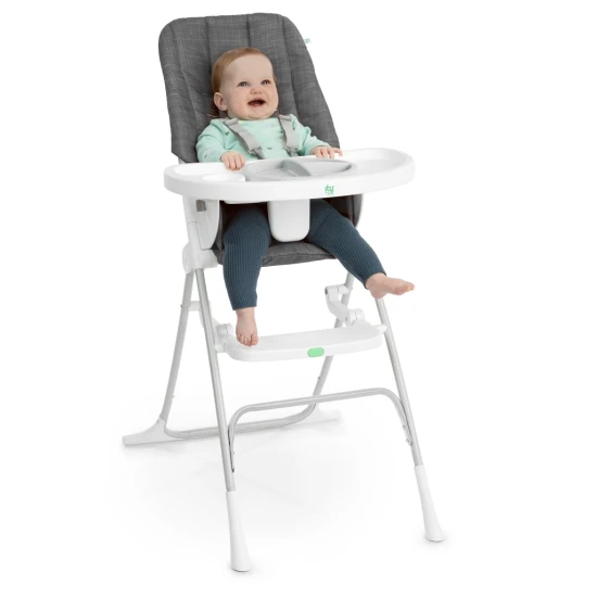 Skládací jídelní židlička Sun Valley™ Grey 6m+ do 15 kg Ingenuity 16990-1