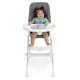Skládací jídelní židlička Sun Valley™ Grey 6m+ do 15 kg Ingenuity 16990-1