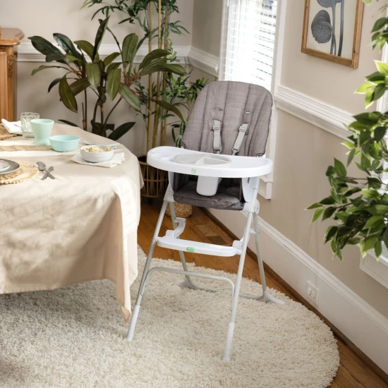 Skládací jídelní židlička Sun Valley™ Grey 6m+ do 15 kg Ingenuity 16990-1