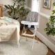 Skládací jídelní židlička Sun Valley™ Grey 6m+ do 15 kg Ingenuity 16990-1