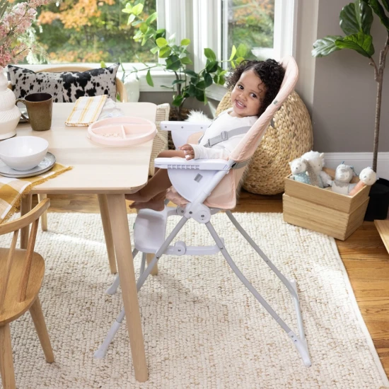 Skládací jídelní židlička Sun Valley™ Pink 6m+ do 15 kg Ingenuity 16989-1