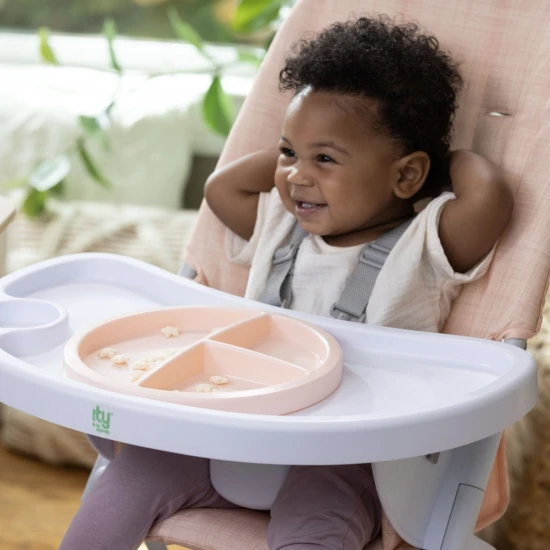 Skládací jídelní židlička Sun Valley™ Pink 6m+ do 15 kg Ingenuity 16989-1