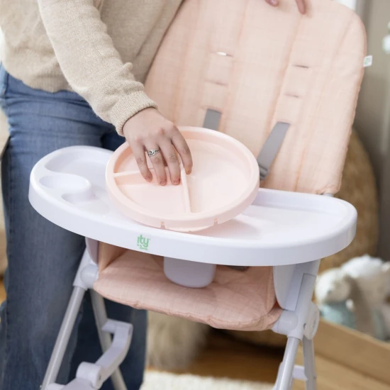 Skládací jídelní židlička Sun Valley™ Pink 6m+ do 15 kg Ingenuity 16989-1