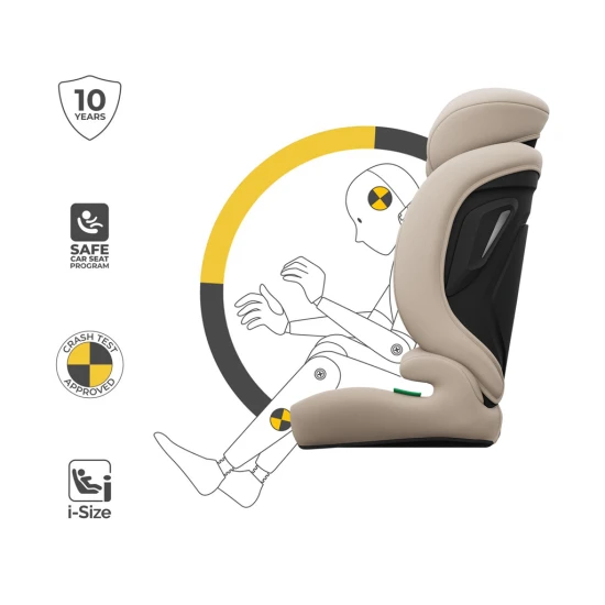 Autosedačka Comfort Up 2 Plus i-Size (76-150 cm) Beige Kinderkraft KCCOUP02BEGPL00
