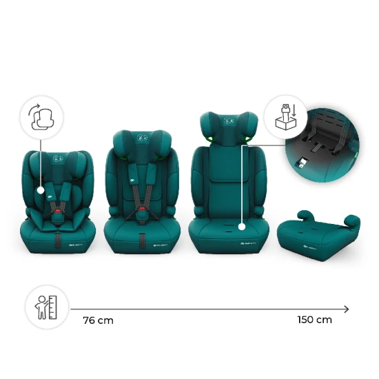 Autosedačka Comfort Up 2 Plus i-Size (76-150 cm) Green Kinderkraft KCCOUP02GREPL00