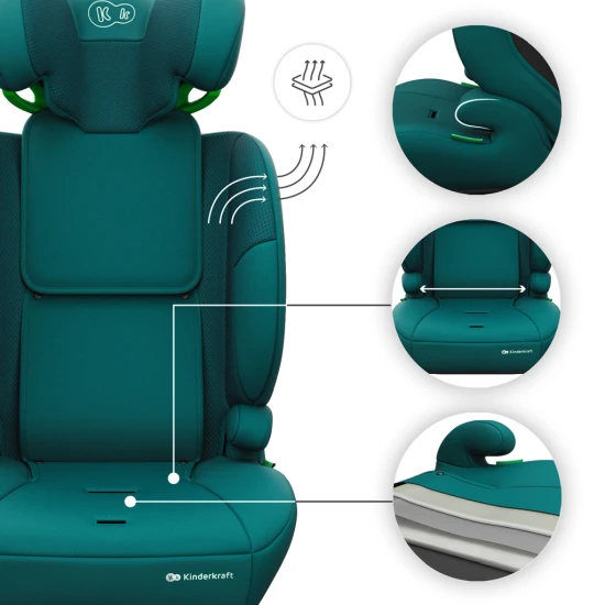 Autosedačka Comfort Up 2 Plus i-Size (76-150 cm) Green Kinderkraft KCCOUP02GREPL00