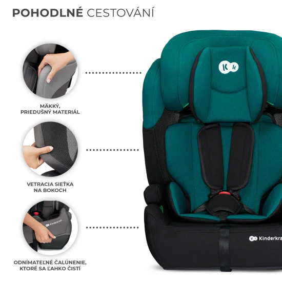 Autosedačka Comfort up i-size green (76-150 cm) Kinderkraft KCCOUP02GRE0000