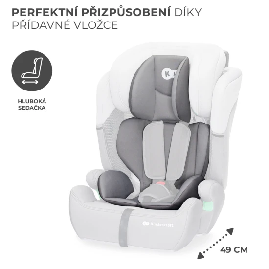 Autosedačka Comfort up i-size grey (76-150 cm) Kinderkraft KCCOUP02GRY0000