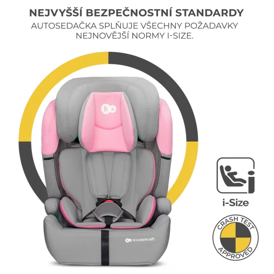 Autosedačka Comfort up i-size pink (76-150 cm) Kinderkraft KCCOUP02PNK0000