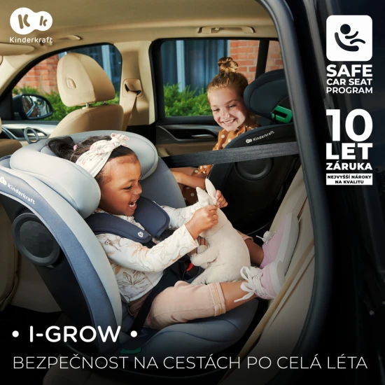 Autosedačka I-Grow I-size 40-150 cm Blue Autosedačka I-Grow I-size 40-150 cm Blue Kinderkraft KCIGRO00BLU0000