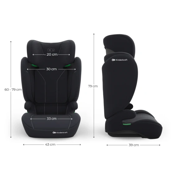 Autosedačka i-Spark 2 Plus i-Size (100-150 cm) Black Autosedačka i-Spark 2 Plus i-Size (100-150 cm) Black Kinderkraft KCISPA02BLKPL00