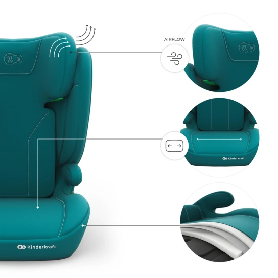 Autosedačka i-Spark 2 Plus i-Size (100-150 cm) Green Autosedačka i-Spark 2 Plus i-Size (100-150 cm) Green Kinderkraft KCISPA02GREPL00