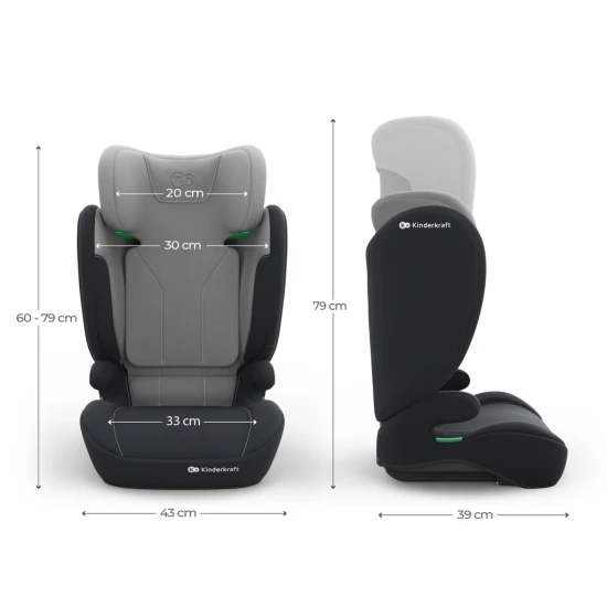 Autosedačka i-Spark 2 Plus i-Size (100-150 cm) Grey Autosedačka i-Spark 2 Plus i-Size (100-150 cm) Grey Kinderkraft KCISPA02GRYPL00