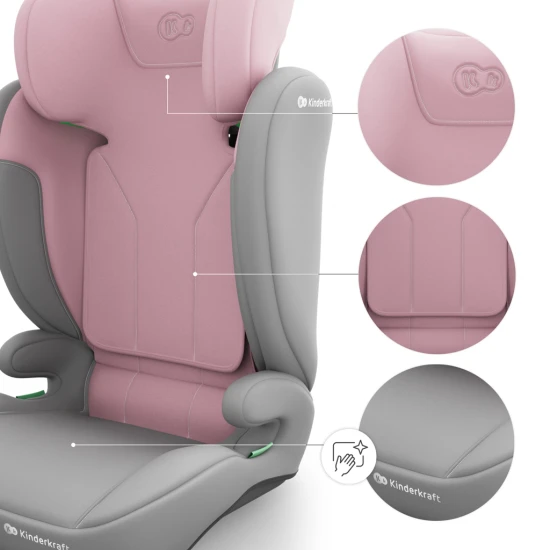 Autosedačka i-Spark 2 Plus i-Size (100-150 cm) Pink Autosedačka i-Spark 2 Plus i-Size (100-150 cm) Pink Kinderkraft KCISPA02PNKPL00