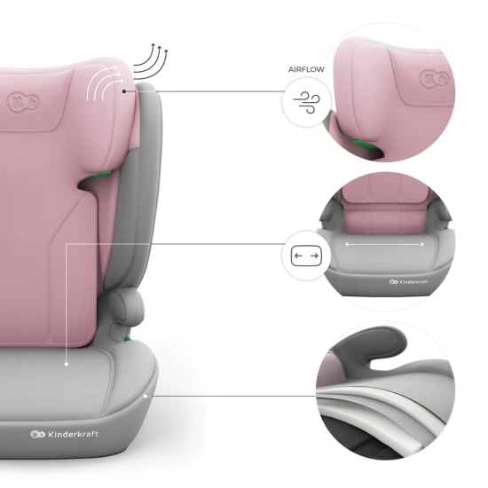 Autosedačka i-Spark 2 Plus i-Size (100-150 cm) Pink Autosedačka i-Spark 2 Plus i-Size (100-150 cm) Pink Kinderkraft KCISPA02PNKPL00