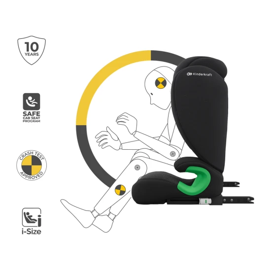 Autosedačka Junior Fix 2 Plus (100-150 cm) Black Autosedačka Junior Fix 2 Plus (100-150 cm) Black Kinderkraft KCJUFI20BLKPL0N