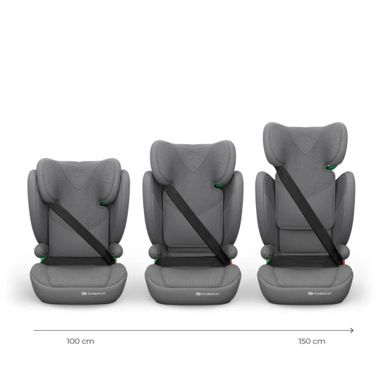 Autosedačka Junior Fix 2 Plus (100-150 cm) Grey Autosedačka Junior Fix 2 Plus (100-150 cm) Grey Kinderkraft KCJUFI20GRYPL0N