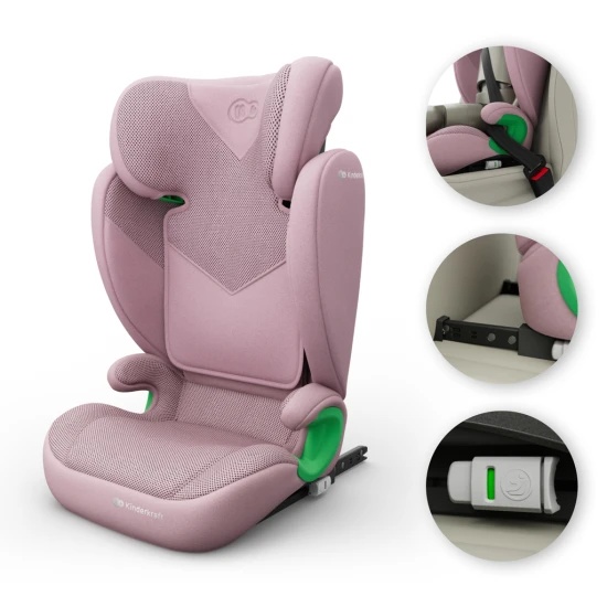 Autosedačka Junior Fix 2 Plus (100-150 cm) Pink Autosedačka Junior Fix 2 Plus (100-150 cm) Pink Kinderkraft KCJUFI20PNKPL0N