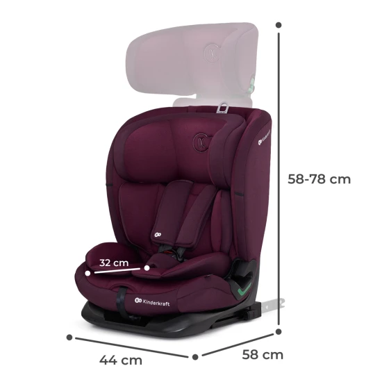 Autosedačka Oneto3 i-Size 76-150cm + Isofix Cherry pearl Autosedačka Oneto3 i-Size 76-150cm + Isofix Cherry pearl Kinderkraft KCONE300RED0000