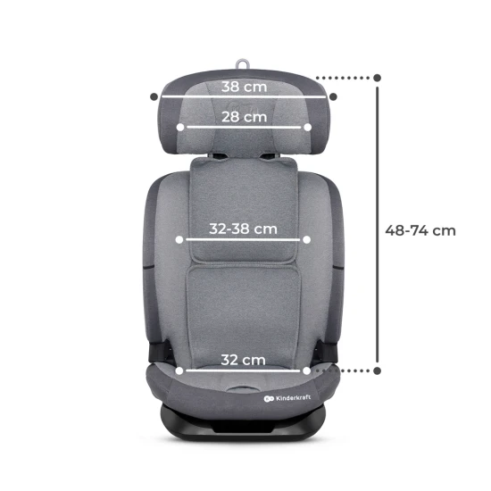 Autosedačka Oneto3 i-Size 76-150cm + Isofix Cool grey Autosedačka Oneto3 i-Size 76-150cm + Isofix Cool grey Kinderkraft KCONE300GRY0000